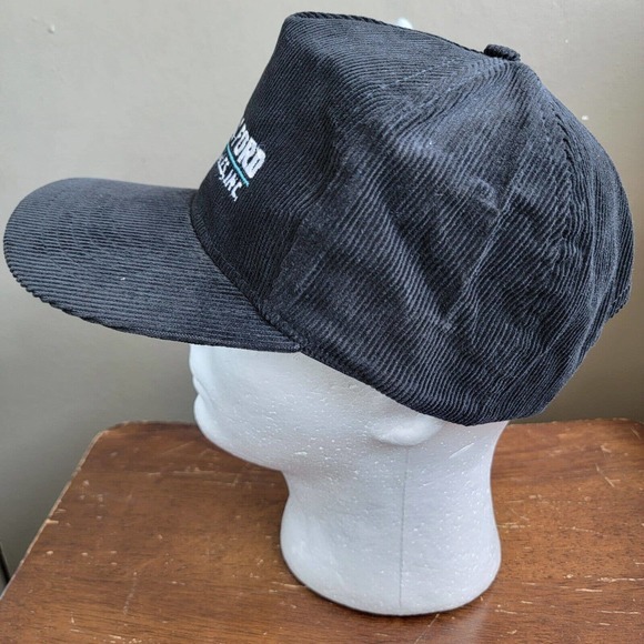 Vintage SeaTac Ford Truck Sales Inc. Corduroy, Snapback Hat Cap Black - Picture 3 of 9
